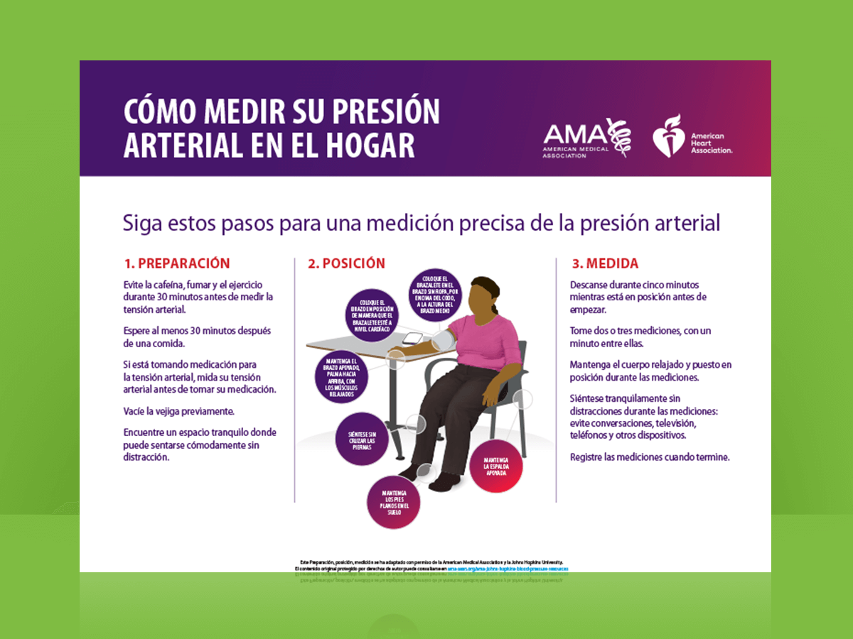 Documento sobre cómo medir la presión arterial