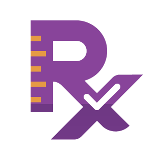 icono de símbolo de rx