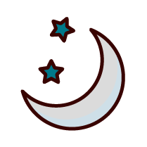 moon and stars icon