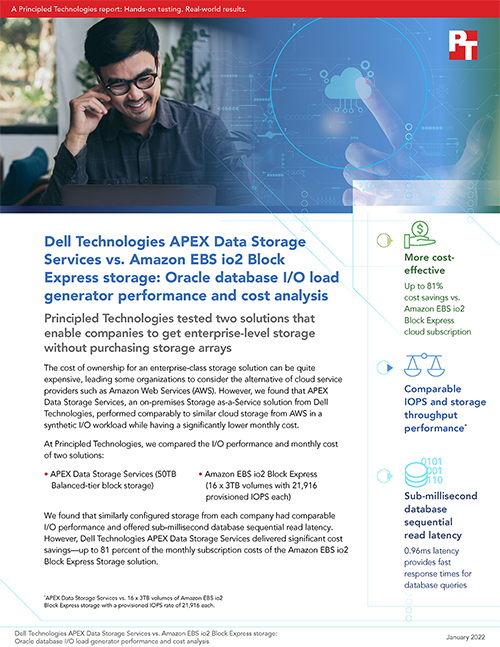 Hands on with Dell APEX: Cloud and Data Storage Services performance | PT