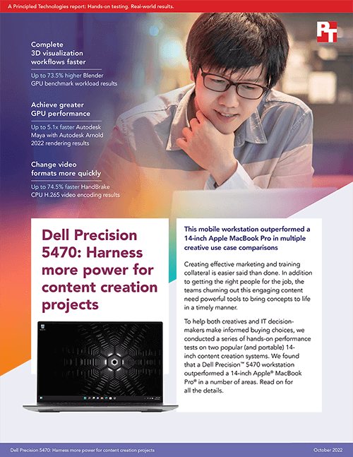Dell Precision 5470: Harness more power for content creation projects