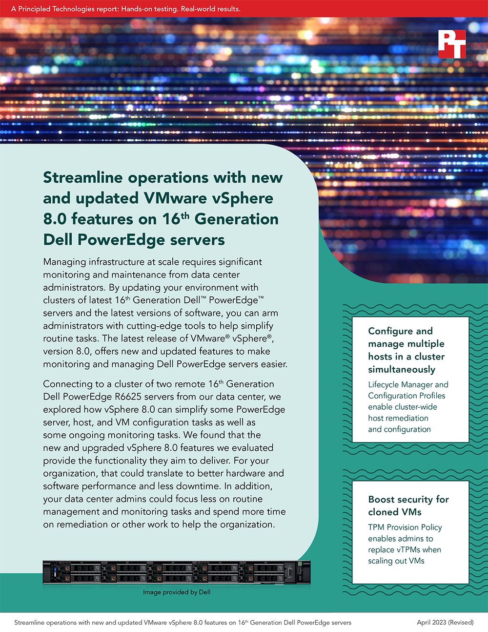  Streamline operations with new and updated VMware vSphere 8.0 features on 16th Generation Dell PowerEdge servers