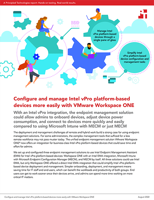  Configure and manage Intel vPro platform-based devices more easily with VMware Workspace ONE