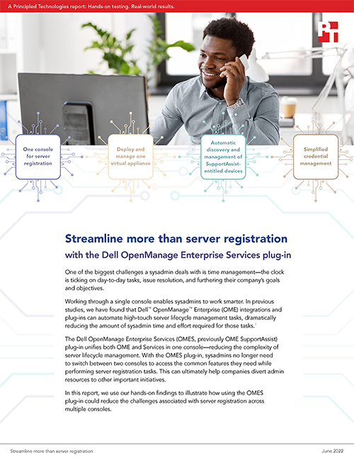 Streamline more than server registration with the Dell OpenManage Enterprise Services plug-in