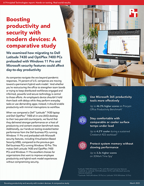Boosting productivity and security with modern devices: A comparative study