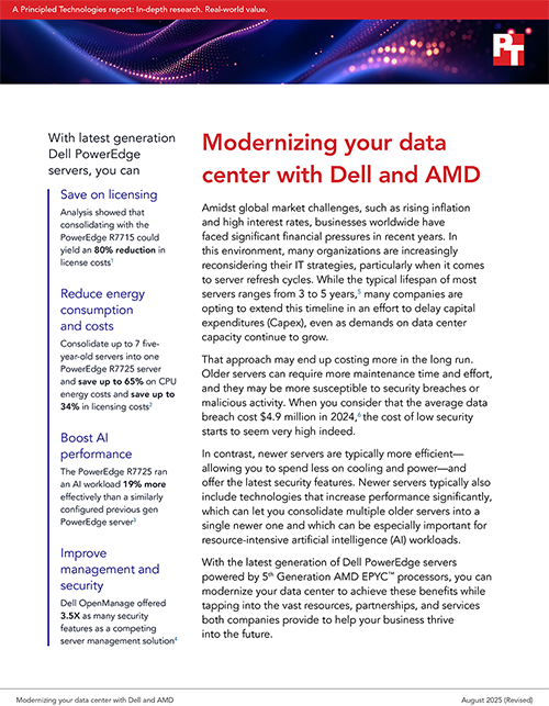 Modernizing your data center with Dell and AMD