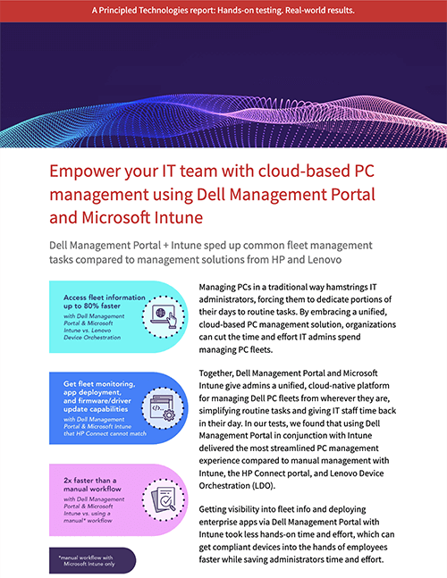 Empower your IT team with cloud-based PC management using Dell Management Portal and Microsoft Intune