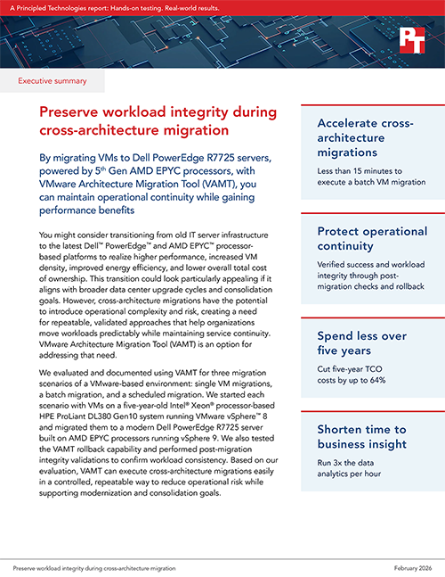 Preserve workload integrity during cross-architecture migration — Summary 