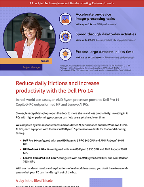 Reduce daily frictions and increase productivity with the Dell Pro 14