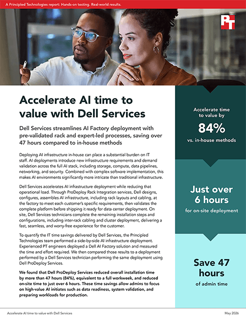 Accelerate AI time to value with Dell Services