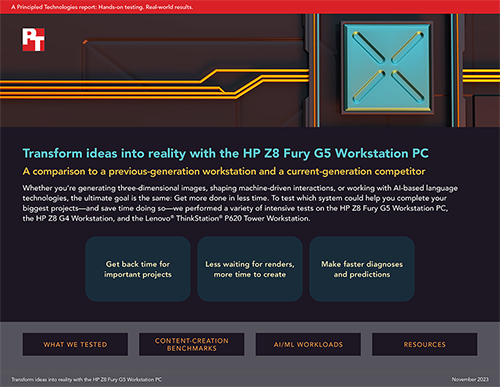 Transform ideas into reality with the HP Z8 Fury G5 Workstation PC