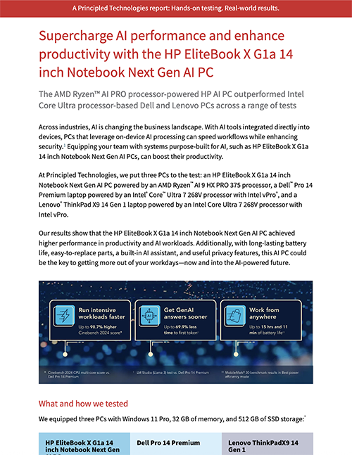 Supercharge AI performance and enhance productivity with the HP EliteBook X G1a 14 inch Notebook Next Gen AI PC