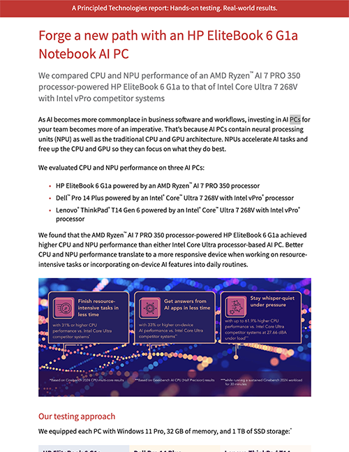 Forge a new path with an HP EliteBook 6 G1a Notebook AI PC 