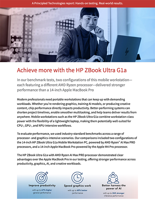 Achieve more with the HP ZBook Ultra G1a
