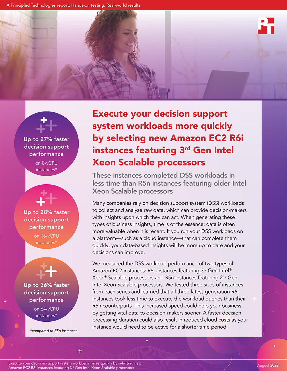  Execute your decision support system workloads more quickly by selecting new Amazon EC2 R6i instances featuring 3rd Gen Intel Xeon Scalable processors