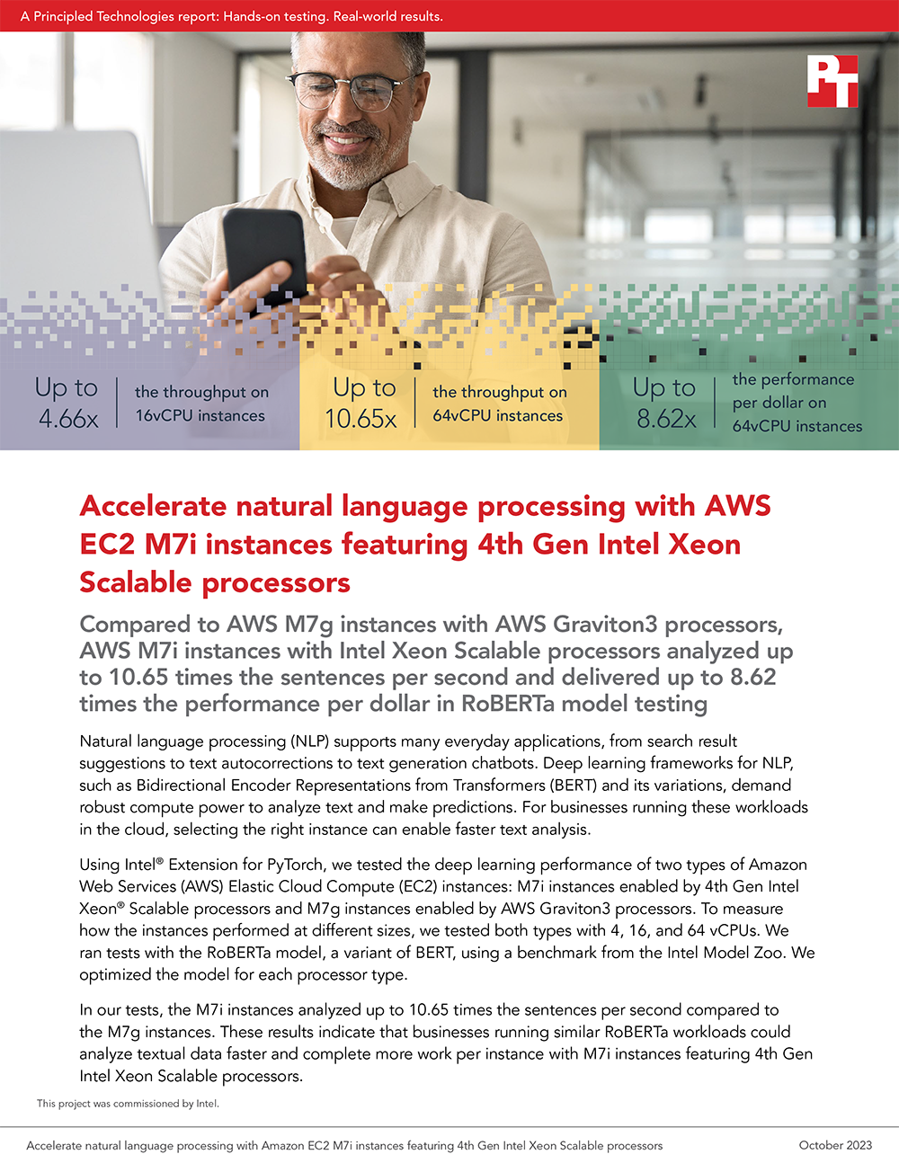  Accelerate natural language processing with AWS EC2 M7i instances featuring 4th Gen Intel Xeon Scalable processors