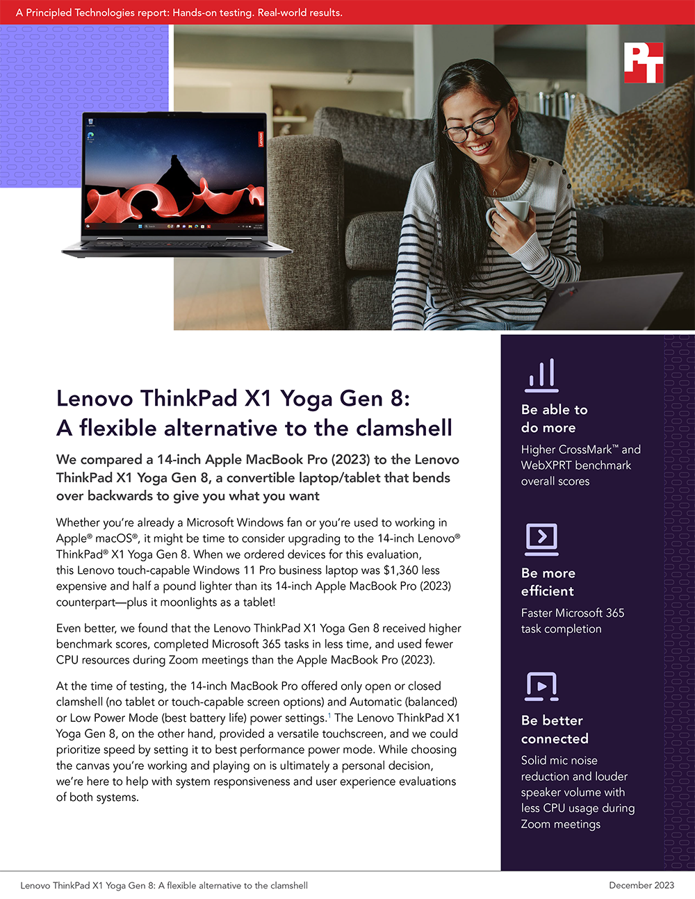 Lenovo ThinkPad X1 Yoga Gen 8: A flexible alternative to the clamshell