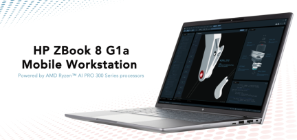 Photo of an HP ZBook 8 G1a Mobile Workstation 