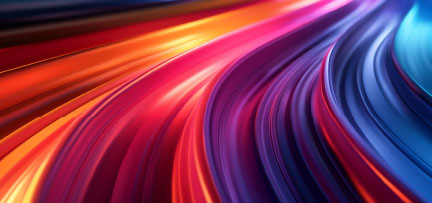 Decorative colorful swirly lines 