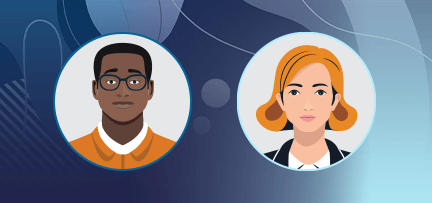 Illustrations representing the power user and tech expert 