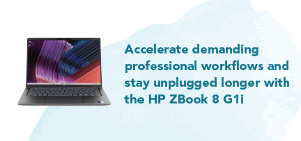 Picture of an HP ZBook 8 G1i notebook PC 