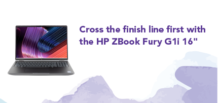Picture of an HP ZBook Fury G1i 16” notebook PC