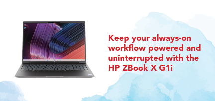 Picture of an HP ZBook X G1i notebook PC