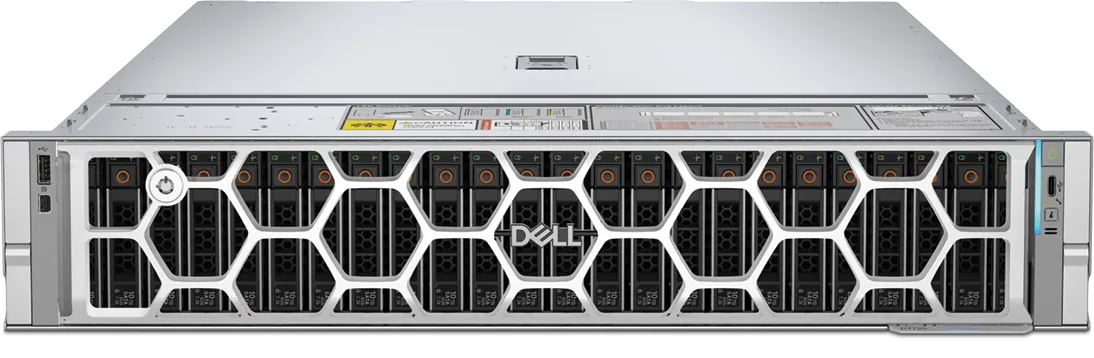 Front view of the Dell PowerEdge R7725 server.
